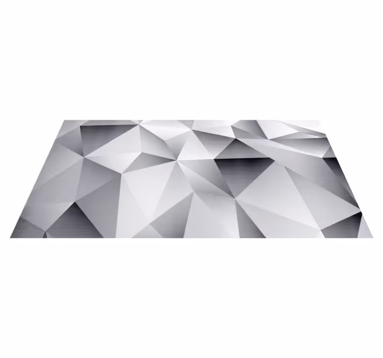 Alfombra de vinilo geométrica patrón geométrico monocromo - TenVinilo