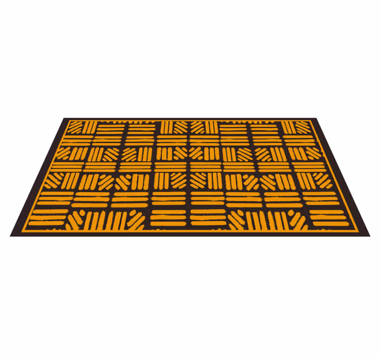 Alfombra vinílica étnica patrón geométrico abstracto - TenVinilo