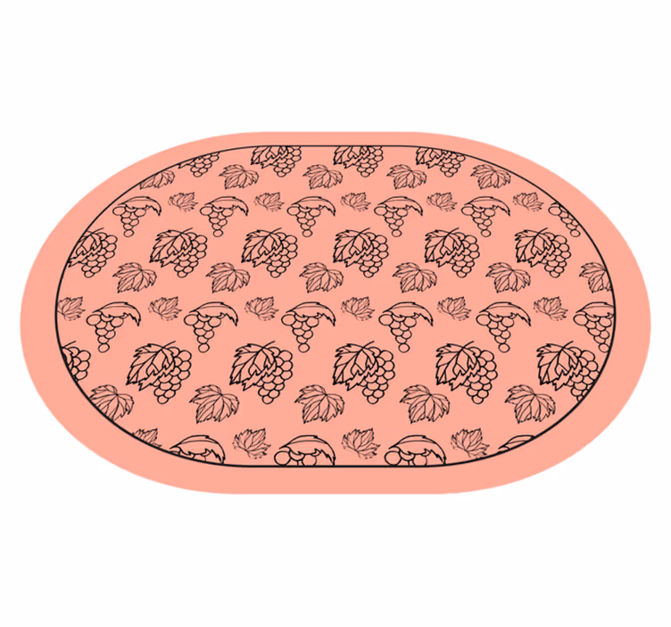 Alfombras vinílicas modernas Diseño de uvas rosa de estilo africa - TenVinilo