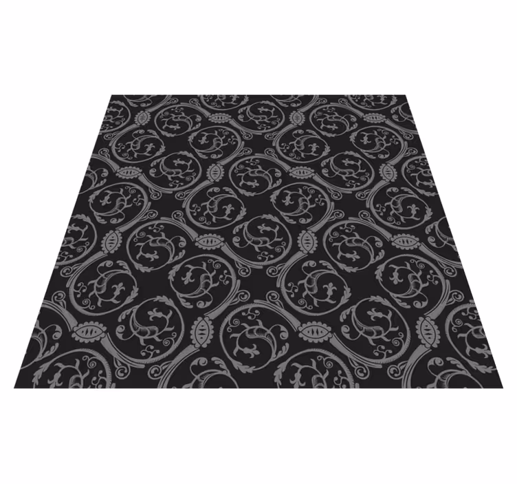 Alfombra vinílica mandala patrón mandala ornamentado - TenVinilo
