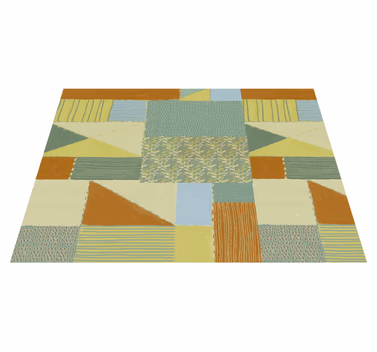 Alfombra de vinilo geométrica tapiz de mosaico geométrico - TenVinilo