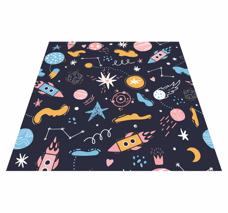 Alfombra vinílica bebé Patrón del lugar exterior - TenVinilo