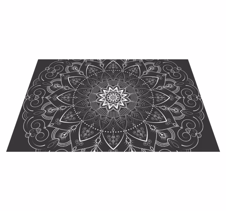 Alfombra de vinilo mandala simetría del patrón mandala - TenVinilo