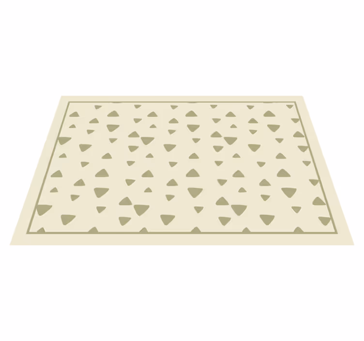 Alfombra de vinilo geométrica patrón triangular - TenVinilo