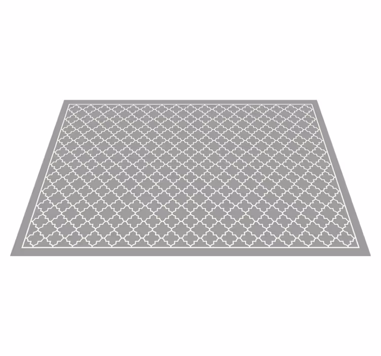 Alfombra de vinilo minimalista enrejado marroquí - TenVinilo
