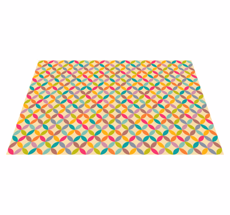 Alfombra de vinilo geométrica colorido geométrico - TenVinilo