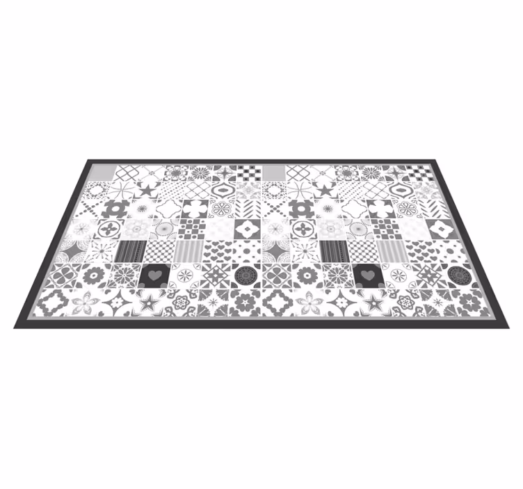 Alfombra vinílica hidráulica Trujillo gris - TenVinilo