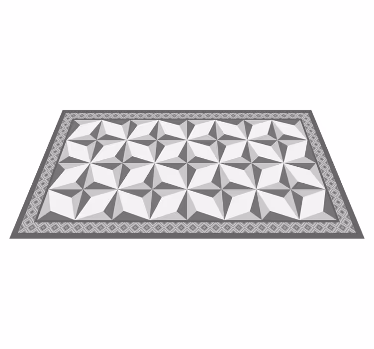 Alfombra de vinilo geométrica ilusión geométrica - TenVinilo