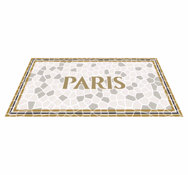 Alfombra vinílica personalizable patrón de panal de parís - TenVinilo