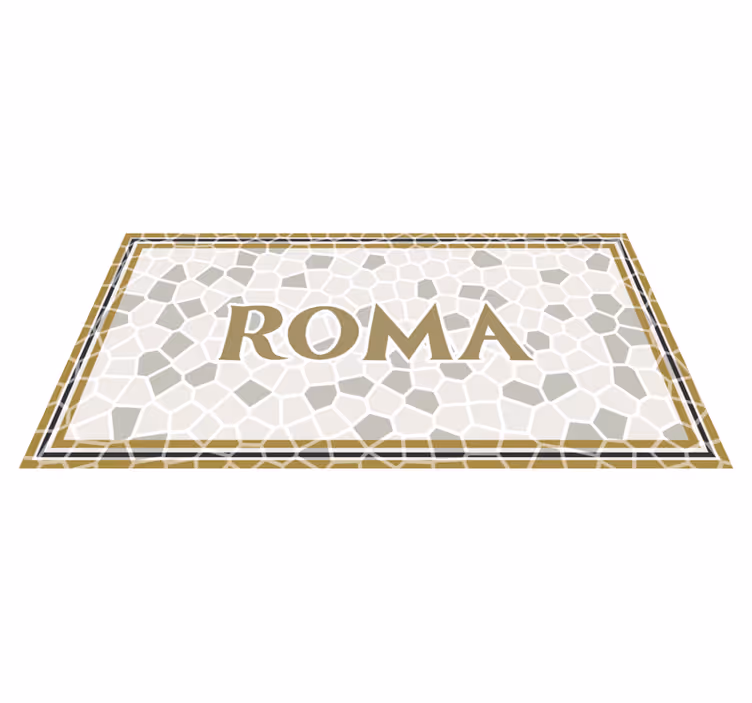 Alfombra vinílica personalizable romaníes personalizados - TenVinilo