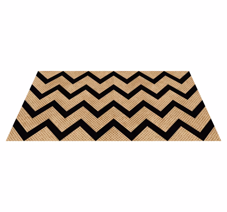 Alfombra de vinilo geométrica textura chevron - TenVinilo