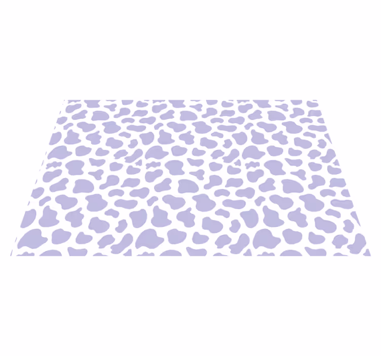 Alfombra vinílica animal print manchas de leopardo lavanda - TenVinilo