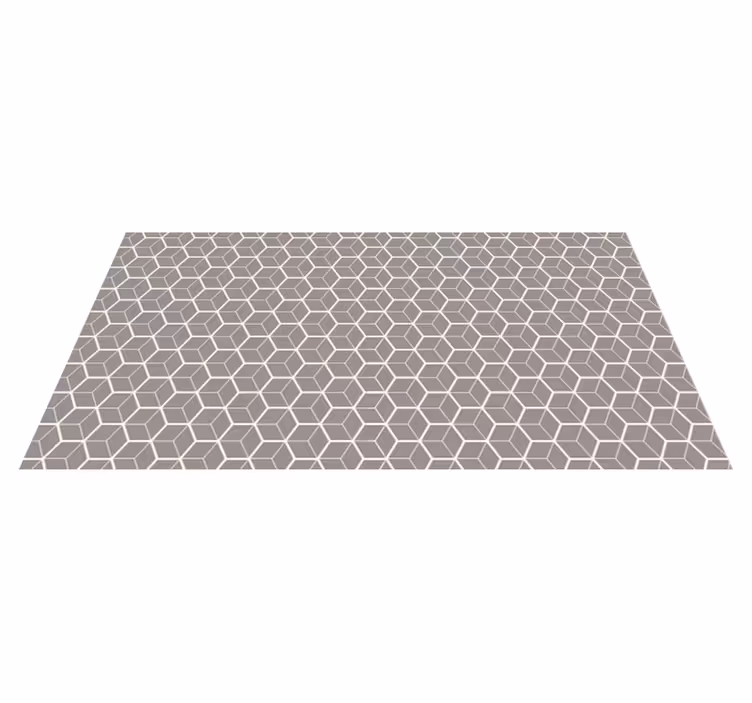 Alfombra de vinilo geométrica celosía geométrica - TenVinilo