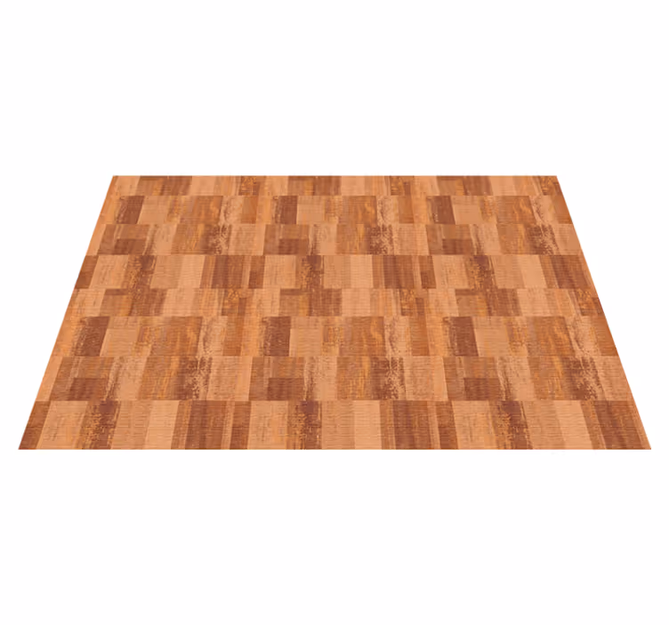 Alfombra vinílica textura madera ilusión de parquet - TenVinilo
