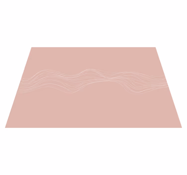 Alfombra vinílica rosa lineas onduladas - TenVinilo