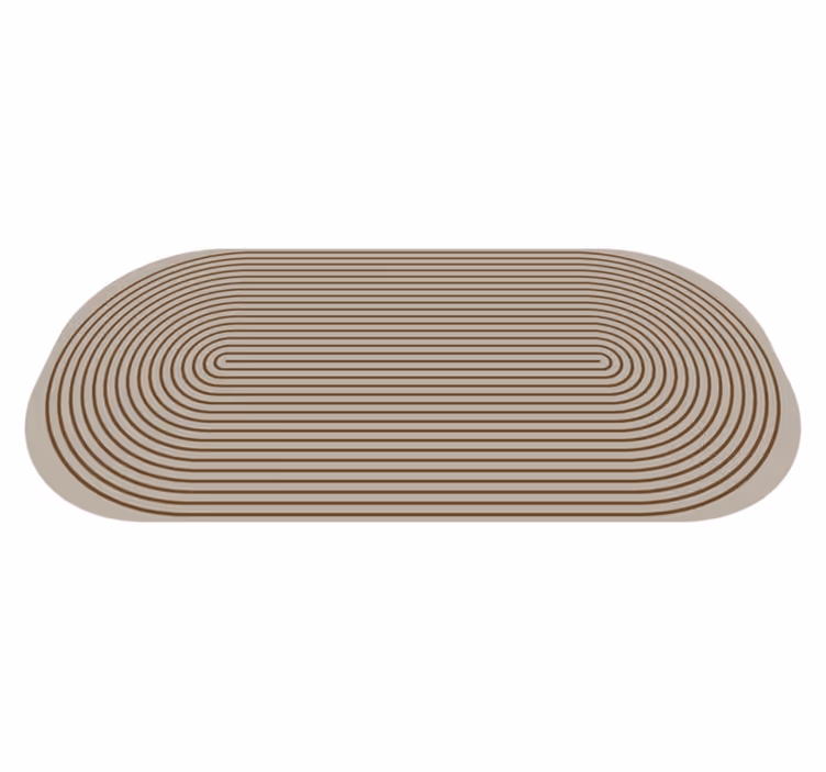Alfombra vinílica rayas lineas de contorno - TenVinilo