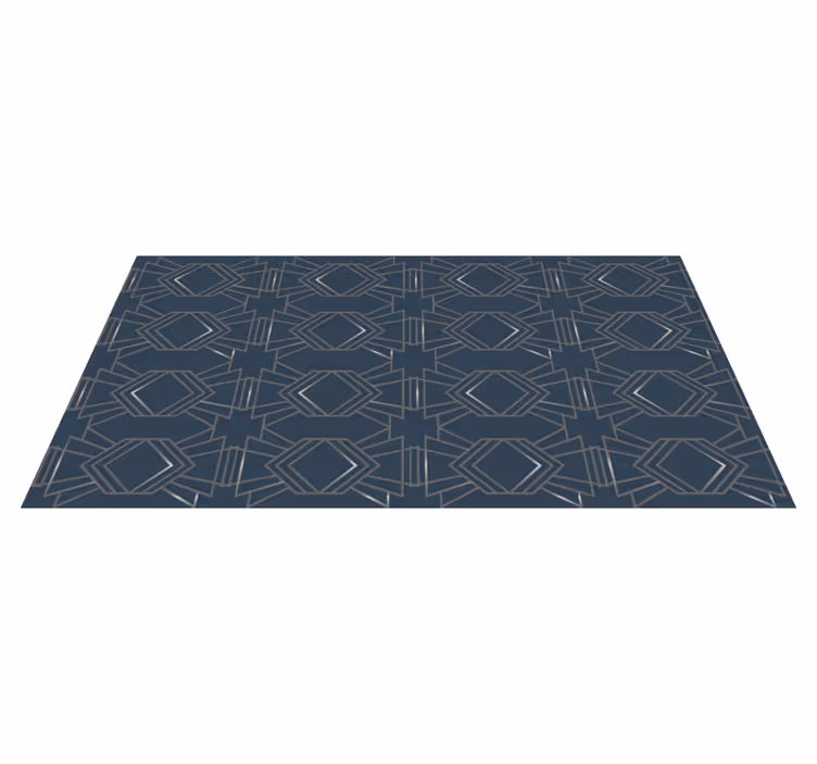 Alfombra de vinilo geométrica cubierta de suelo geométrica - TenVinilo