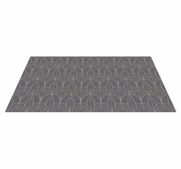 Alfombra de vinilo geométrica patrón gris geométrico - TenVinilo