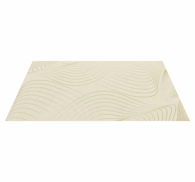 Alfombra vinílica minimalista arte lineal fluido - TenVinilo