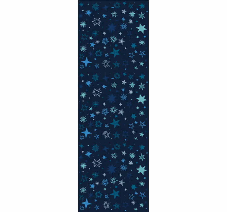 Papel tapiz estrellas escena nocturna azul - TenVinilo
