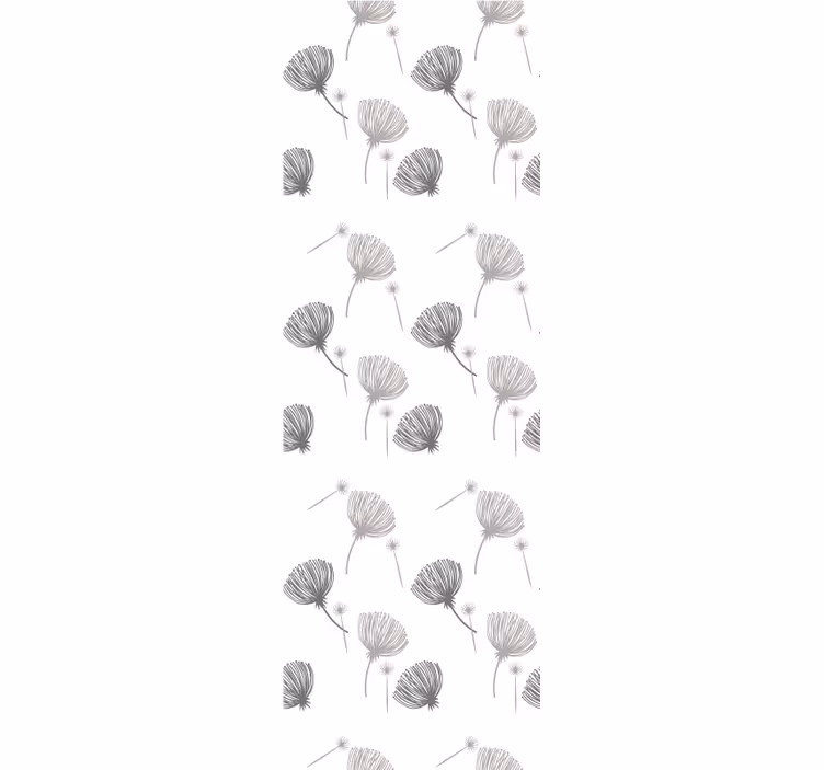 Papel tapiz flores delicado motivo blanco - TenVinilo