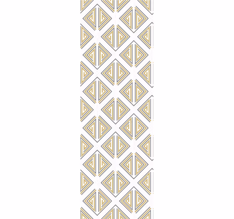 Papel tapiz geométrico patrones triangulares estilizados - TenVinilo