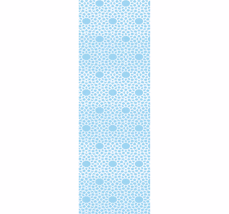 Papel tapiz floral patrón de círculo florido - TenVinilo