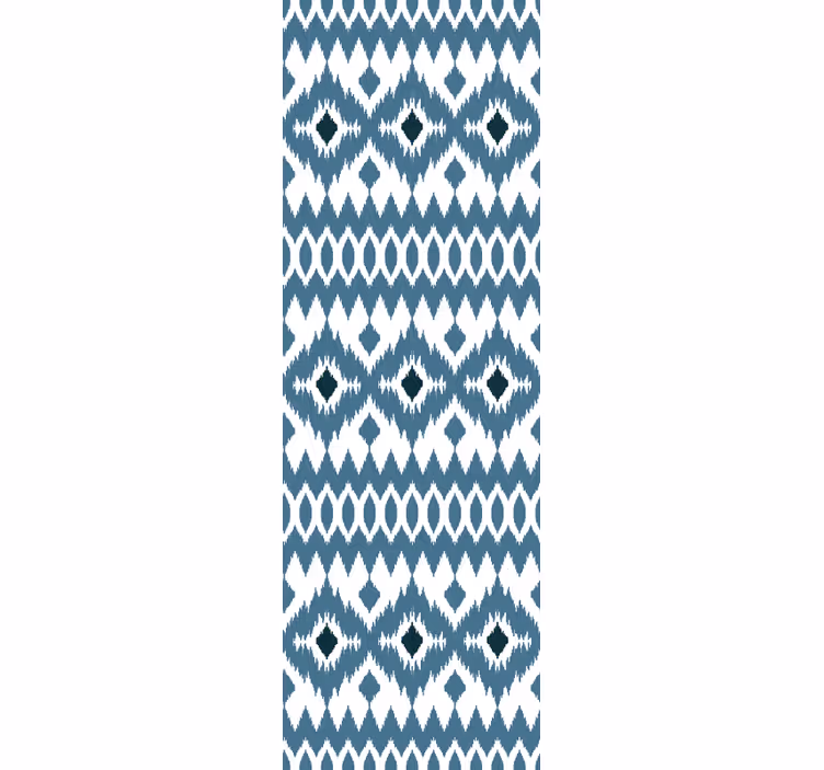 Papel tapiz ornamental patrón tribal índigo - TenVinilo