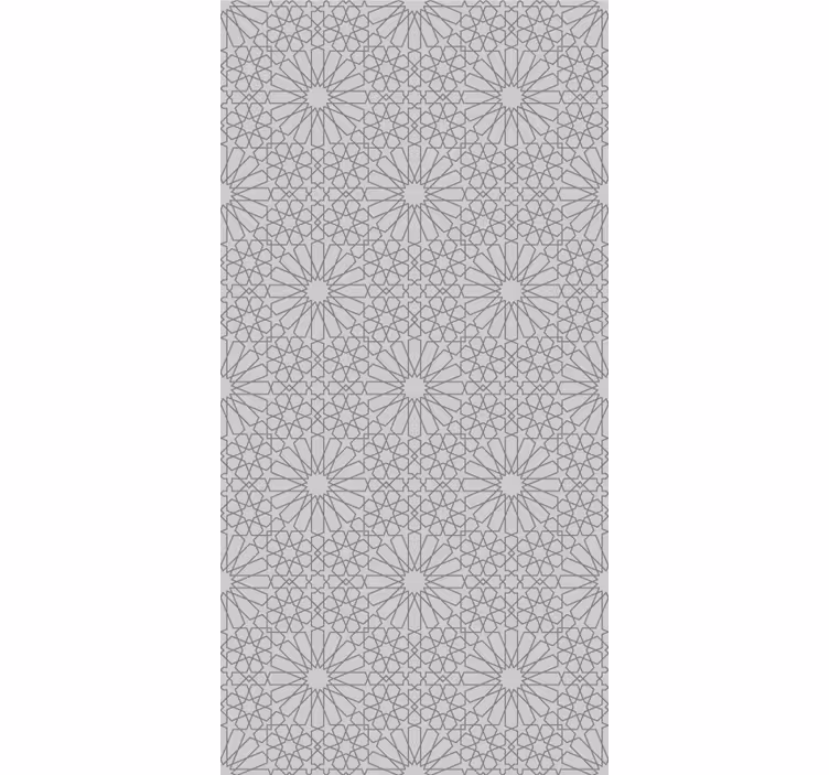 Papel tapiz floral estampado gris elegante - TenVinilo
