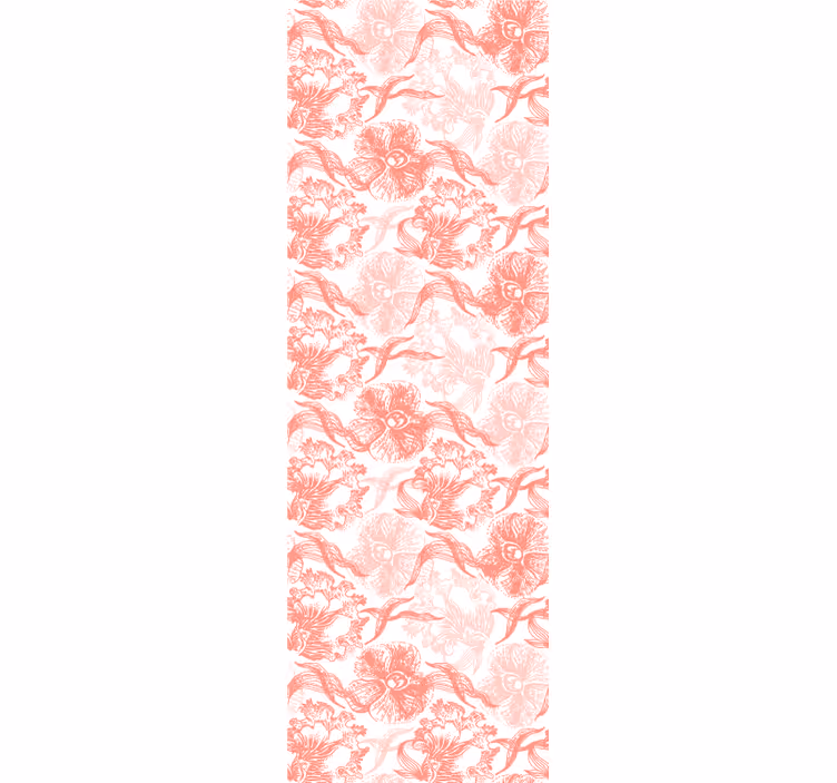 Papel tapiz floral superposición de flores suaves - TenVinilo
