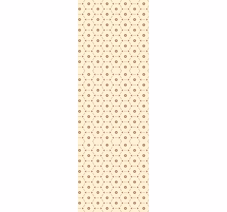 Papel tapiz floral acentos florales geométricos - TenVinilo