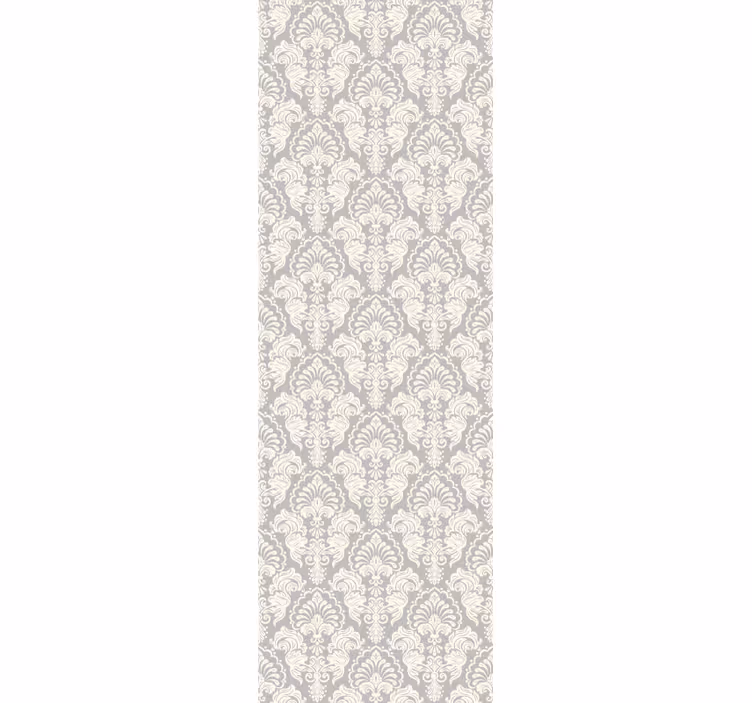 Papel tapiz barroco elegante pergamino floral - TenVinilo