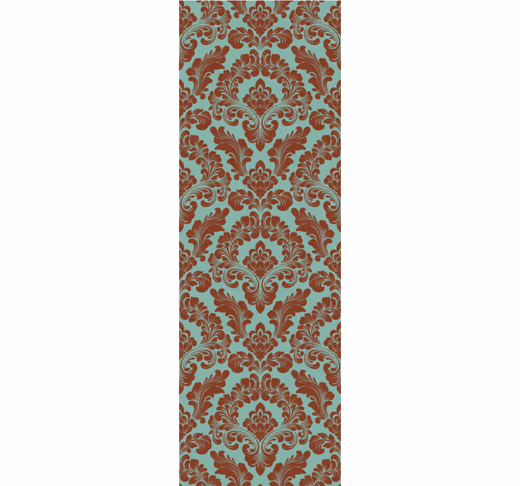 Papel tapiz barroco elegante estampado de damasco - TenVinilo