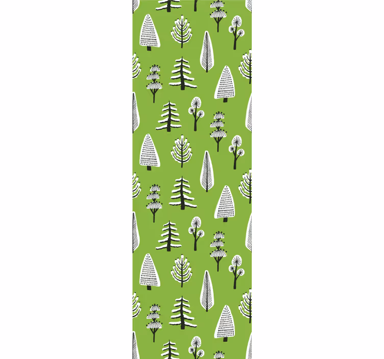Papel tapiz naturaleza arreglo de árboles verdes - TenVinilo
