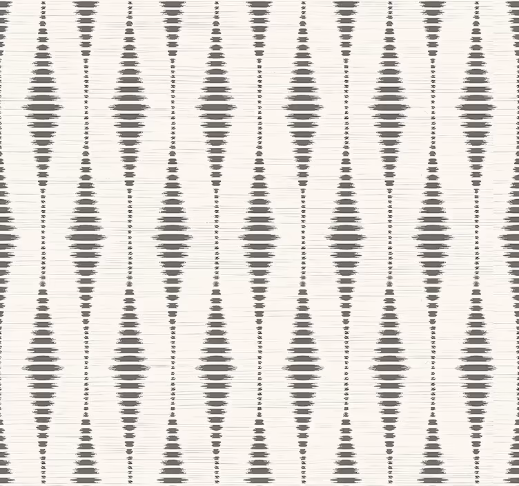Papel tapiz geométrico rabaul ikat gris y beige - TenVinilo
