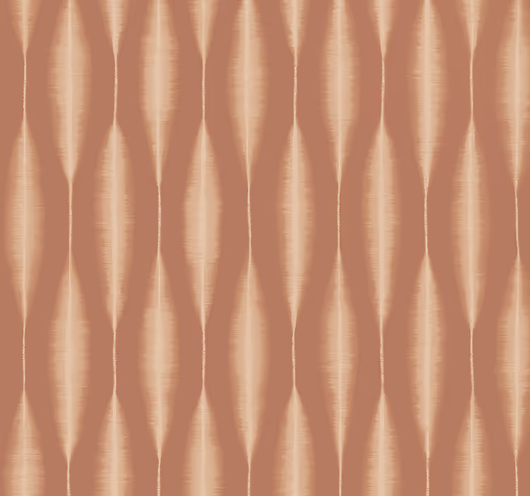 Papel tapiz geométrico mousse de moca ikat kasuri - TenVinilo