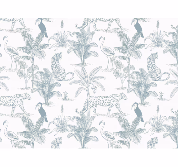 Papel tapiz animales soberanos tropicales - TenVinilo