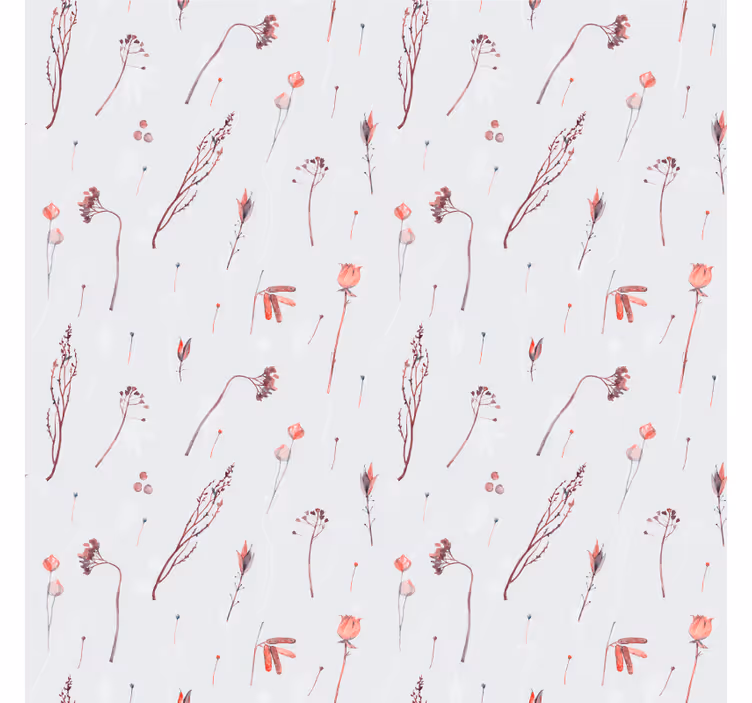 Papel tapiz naturaleza patrón floral delicado - TenVinilo