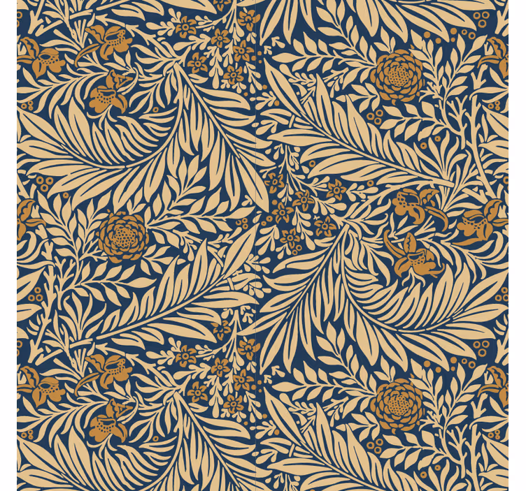 Papel tapiz para sala floral vintage - TenVinilo