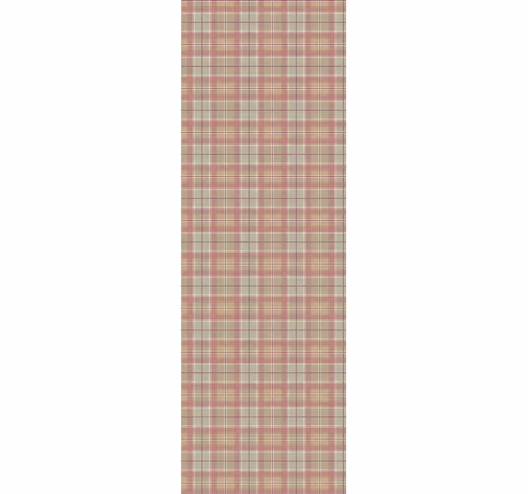Papel tapiz para sala textura de tartán marrón - TenVinilo
