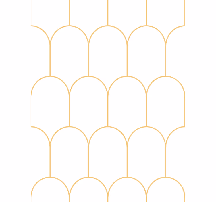 Papel tapiz para sala arcos dorados elegantes - TenVinilo