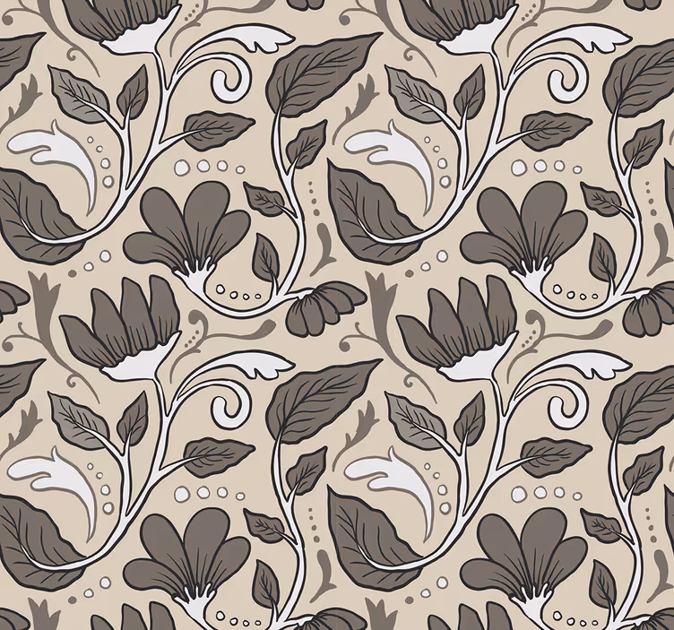 Papel tapiz para recámara floral vintage - TenVinilo