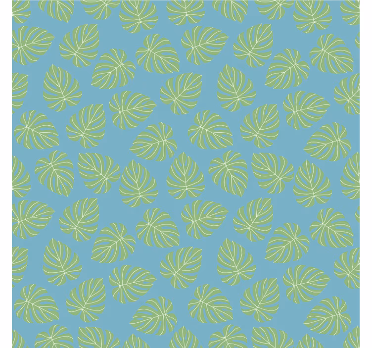 Papel tapiz para recámara diseño hojas verdes de verano - TenVinilo