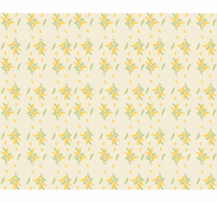 Papel tapiz para recámara diseño mimosa claro - TenVinilo
