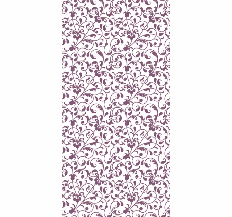 Papel tapiz para sala hojas ornamentales paisley - TenVinilo