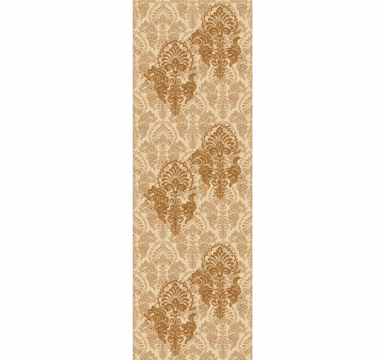 Papel tapiz ornamental patrón antiguo de colores cálidos - TenVinilo