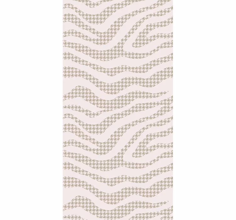 Papel tapiz para sala patrón de olas abstractas - TenVinilo