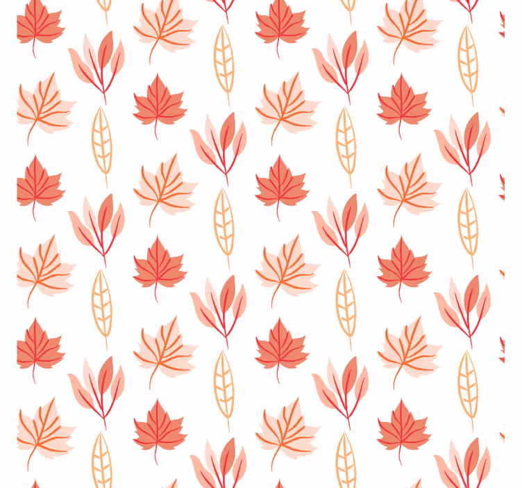 Papel tapiz ornamental con diseño de hojas - TenVinilo