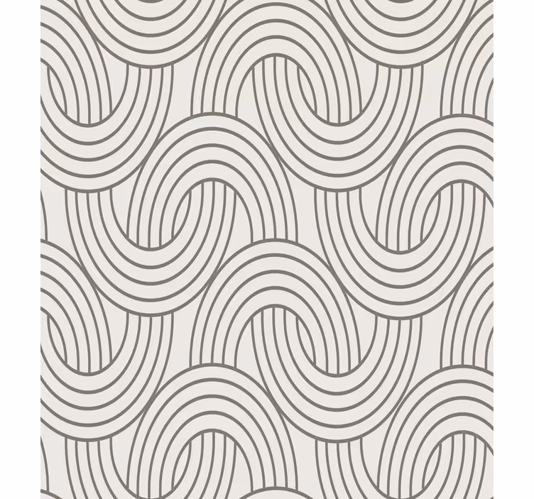 Papel tapiz para sala patrón ilusión art deco - TenVinilo