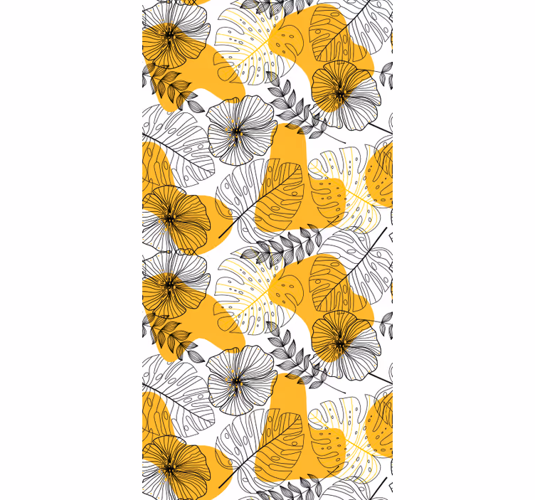 Papel tapiz textura diseño floral kallax - TenVinilo